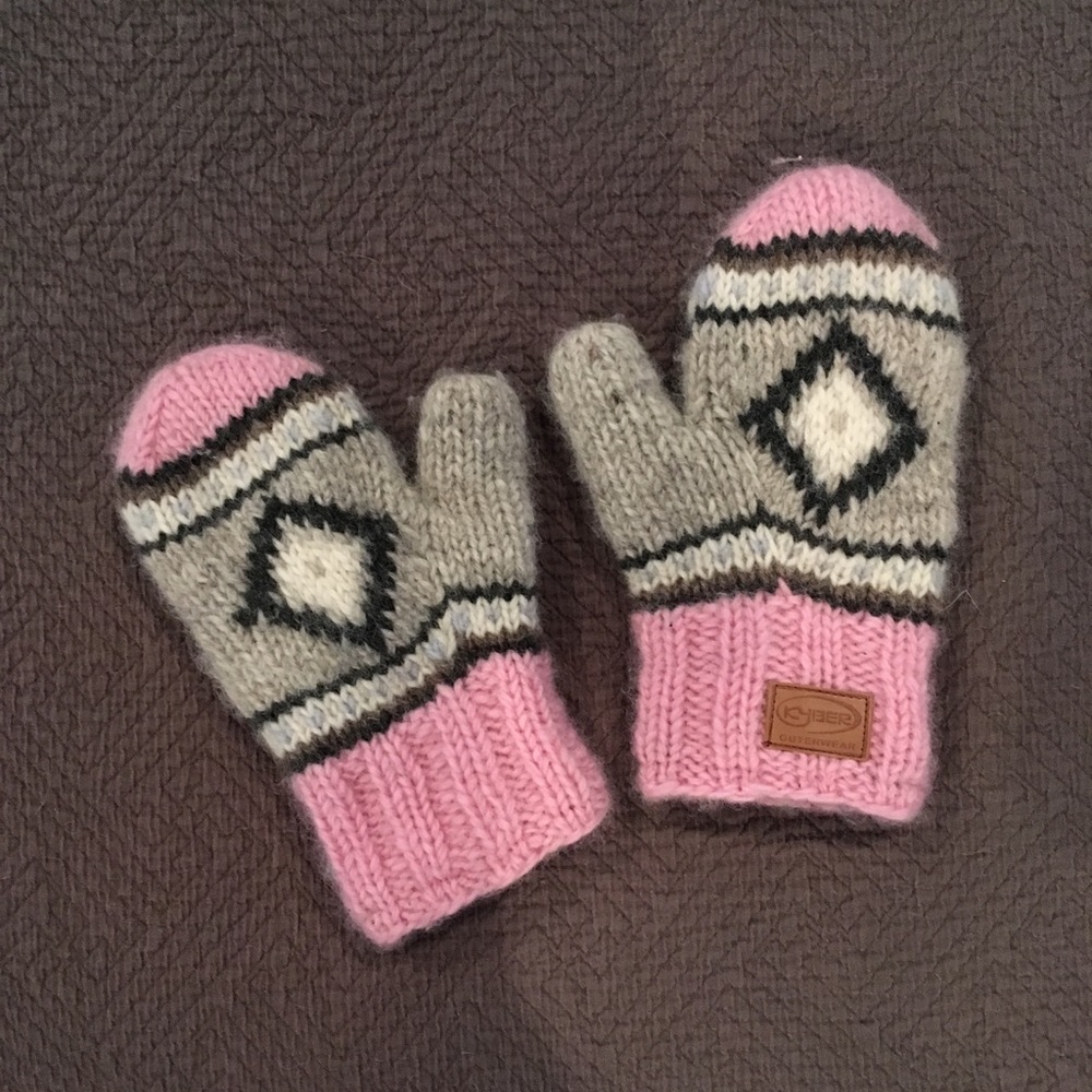 Kyber Outdoor Fleece Lined Wool Mittens medium